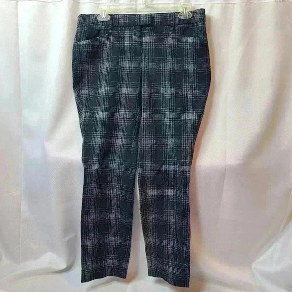 Cynthia Rowley Pants - Cynthia Rowley Plaid Pattern Black and White Dress Pants